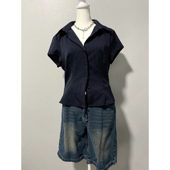 Cider Y2K Button-Down Blouse - Picture 1 of 6